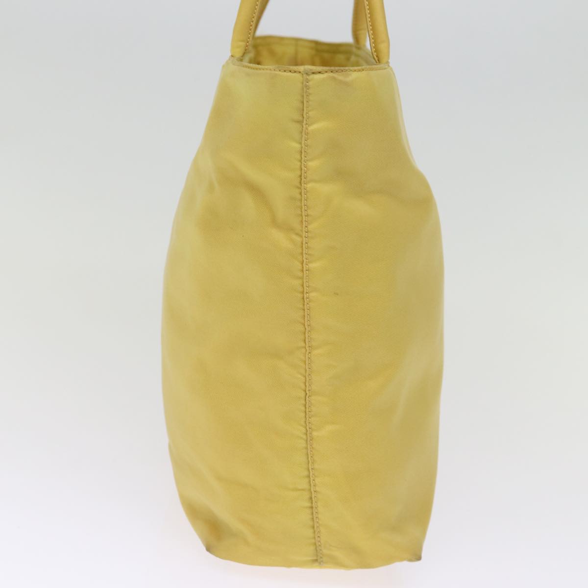 PRADA Shoulder Bag Nylon Yellow Auth 77230