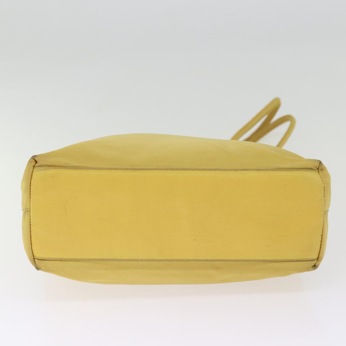 PRADA Shoulder Bag Nylon Yellow Auth 77230