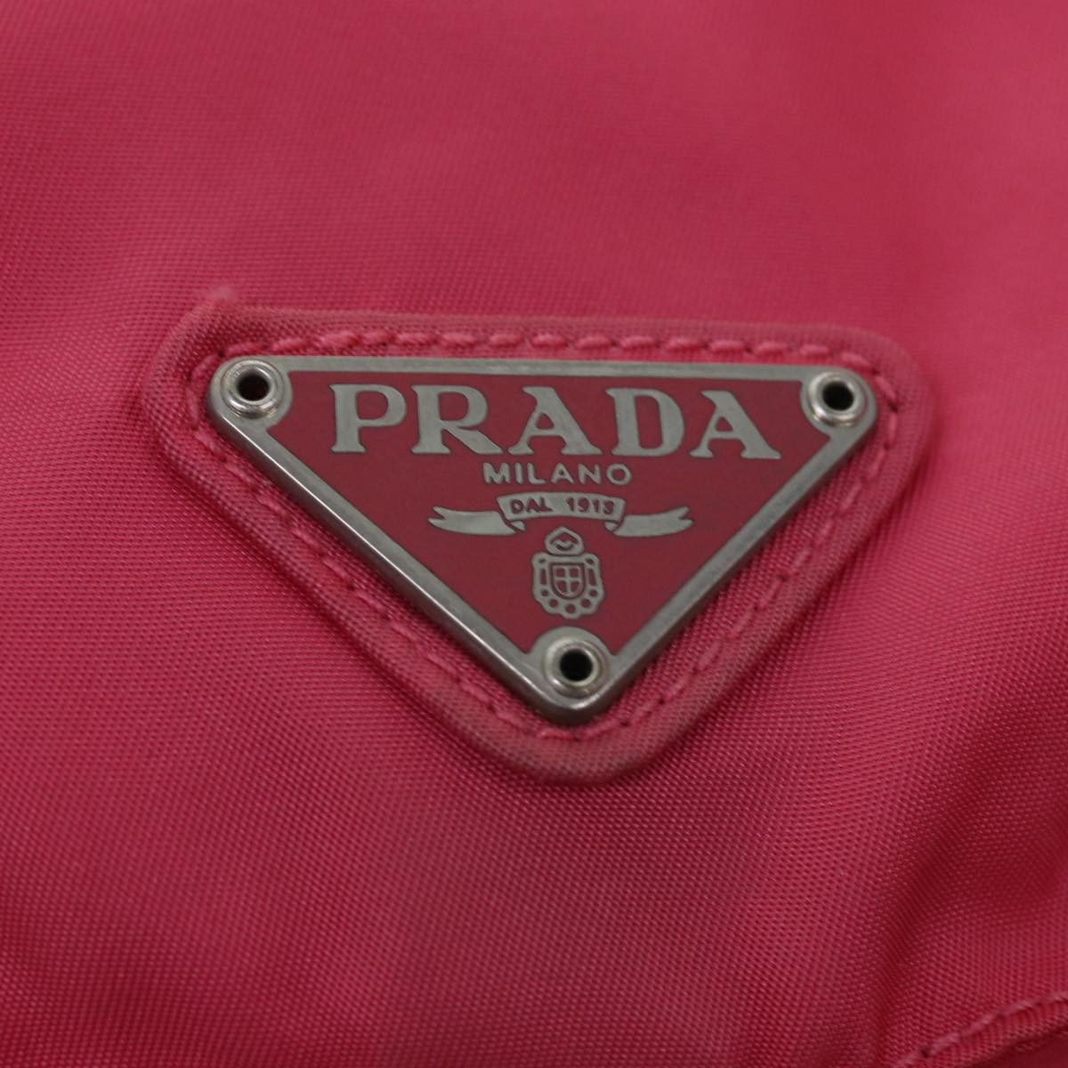 PRADA Backpack Nylon Pink Auth 77236