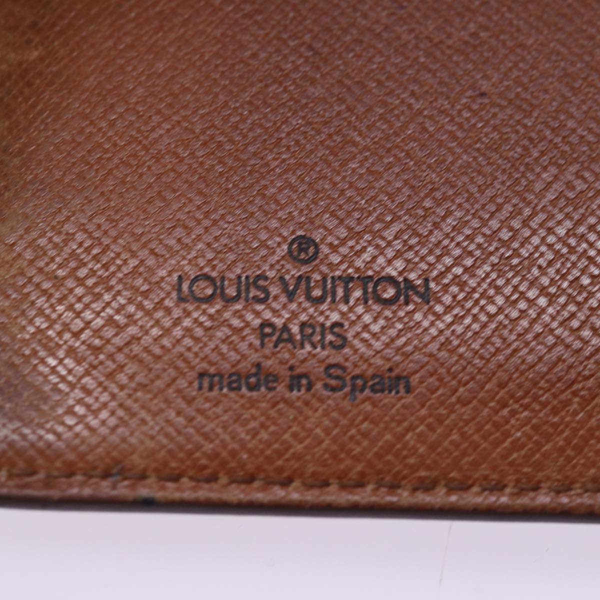 LOUIS VUITTON Epi Agenda PM Day Planner Cover Brown R20053 LV Auth 77237