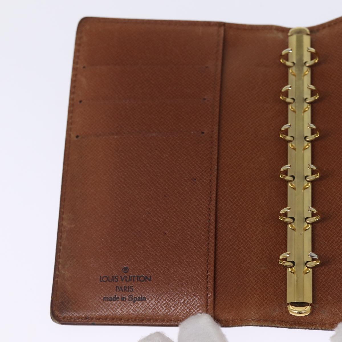 LOUIS VUITTON Epi Agenda PM Day Planner Cover Brown R20053 LV Auth 77237