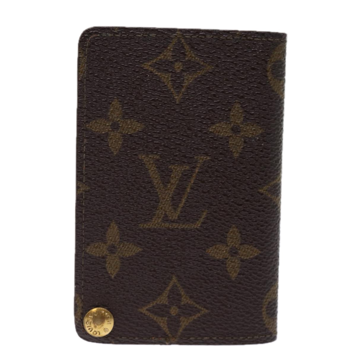 LOUIS VUITTON Monogram Porte Cartes Credit Pression Case M60937 LV Auth 77238 - 0