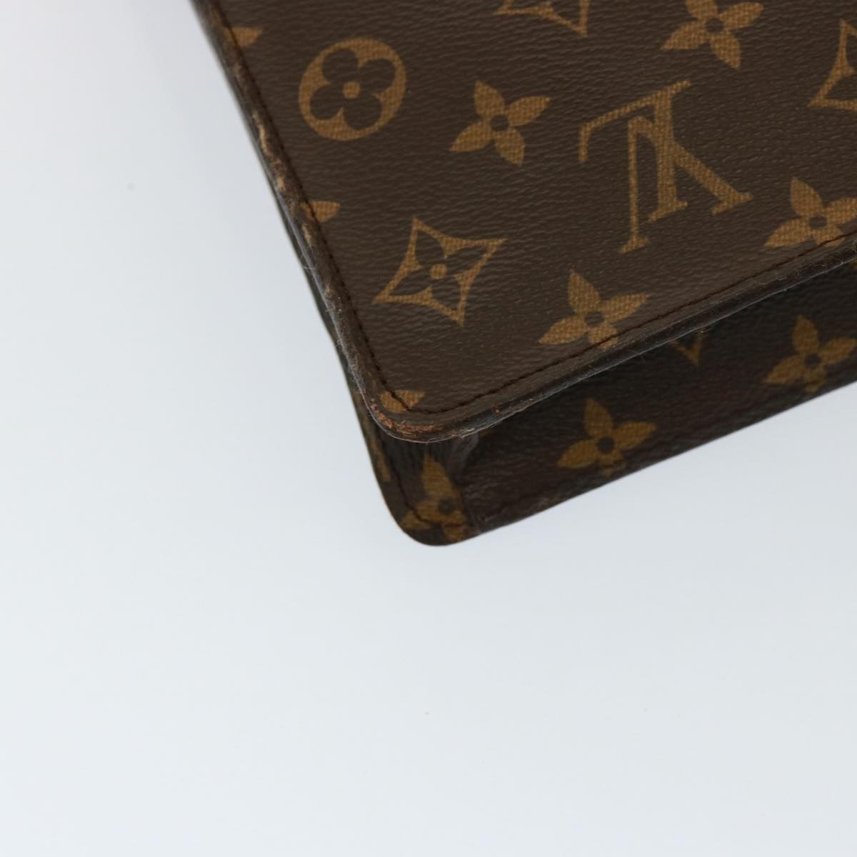 LOUIS VUITTON Monogram Porte Documents Senatur Briefcase M53335 LV Auth 77250