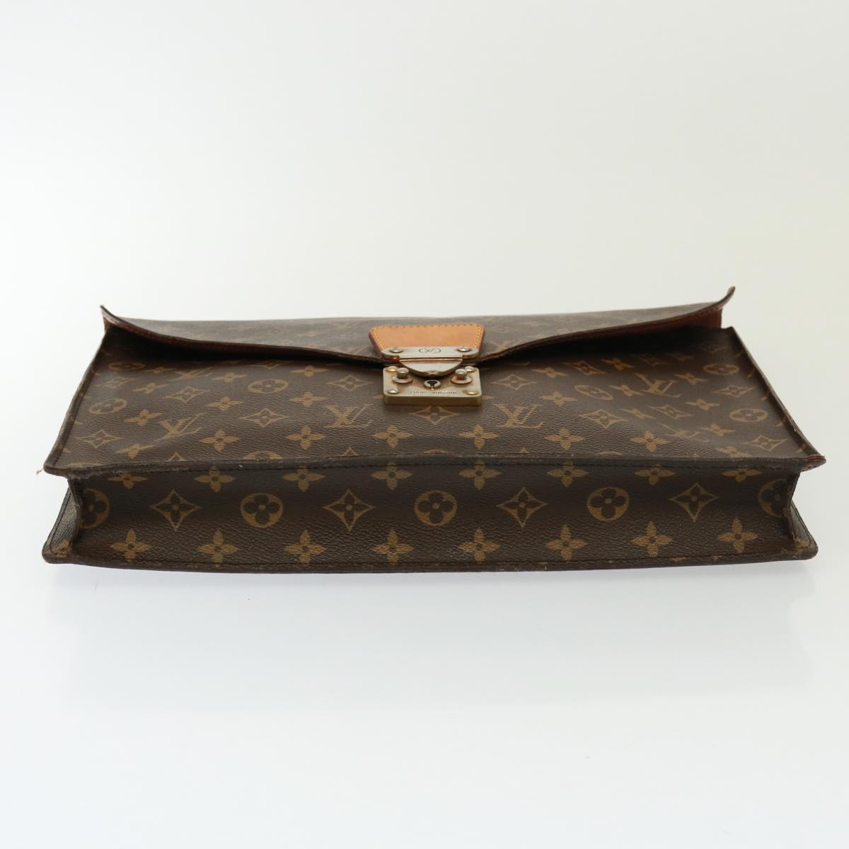 LOUIS VUITTON Monogram Porte Documents Senatur Briefcase M53335 LV Auth 77250