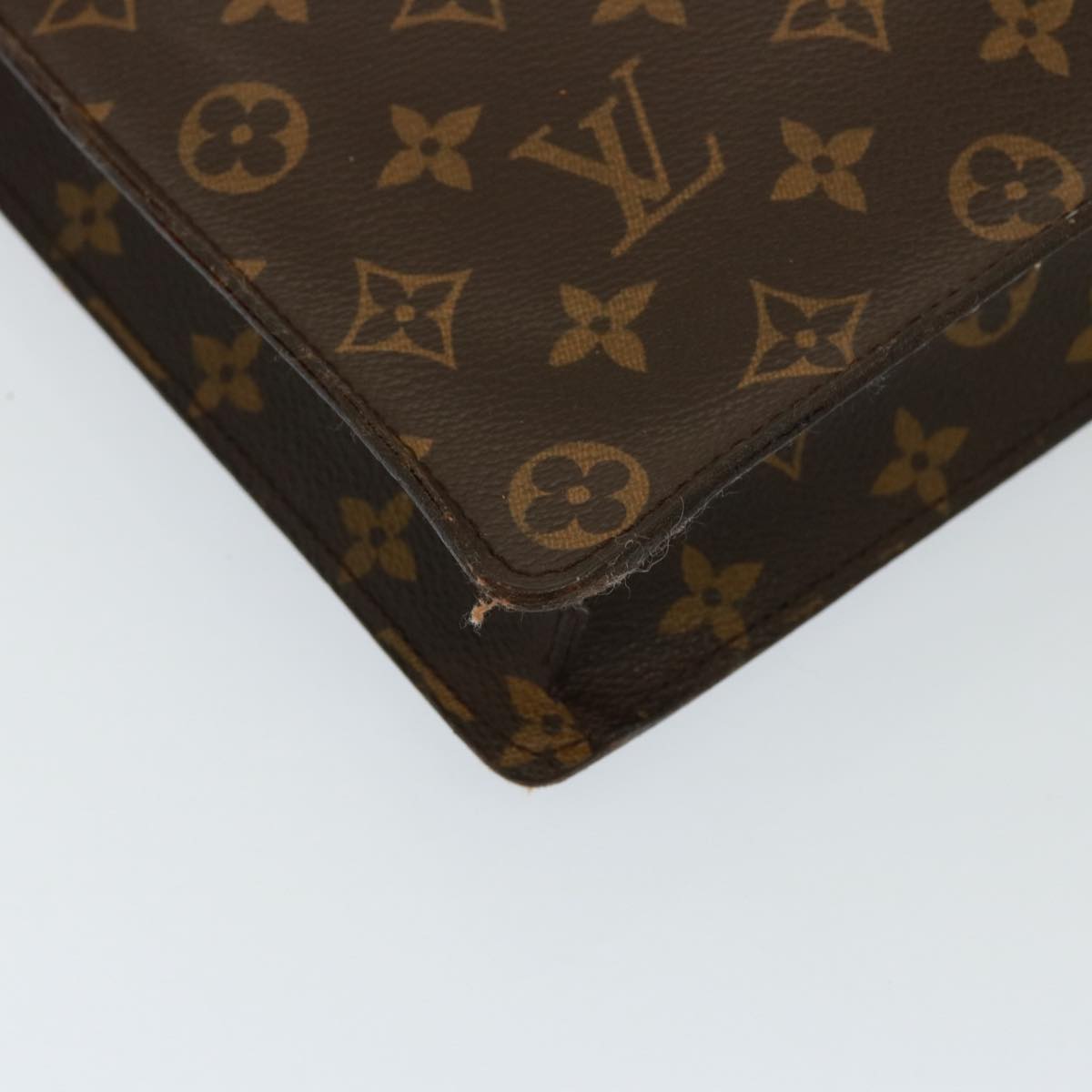 LOUIS VUITTON Monogram Porte Documents Senatur Briefcase M53335 LV Auth 77250