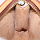 LOUIS VUITTON Nomad Cabas Ambre PM Pouch Leather Beige M92502 LV Auth 77251-18