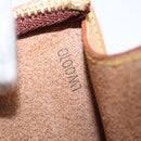 LOUIS VUITTON Nomad Cabas Ambre PM Pouch Leather Beige M92502 LV Auth 77251-12