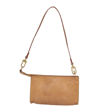 LOUIS VUITTON Nomad Cabas Ambre PM Pouch Leather Beige M92502 LV Auth 77251 - 0