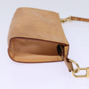 LOUIS VUITTON Nomad Cabas Ambre PM Pouch Leather Beige M92502 LV Auth 77251-3