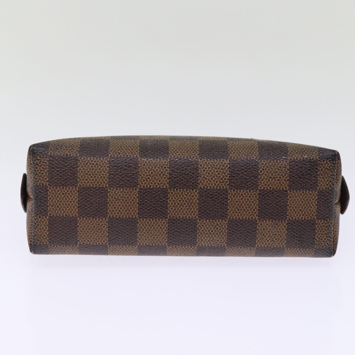 LOUIS VUITTON Damier Ebene Pochette Cosmetic PM Pouch N47516 LV Auth 77260