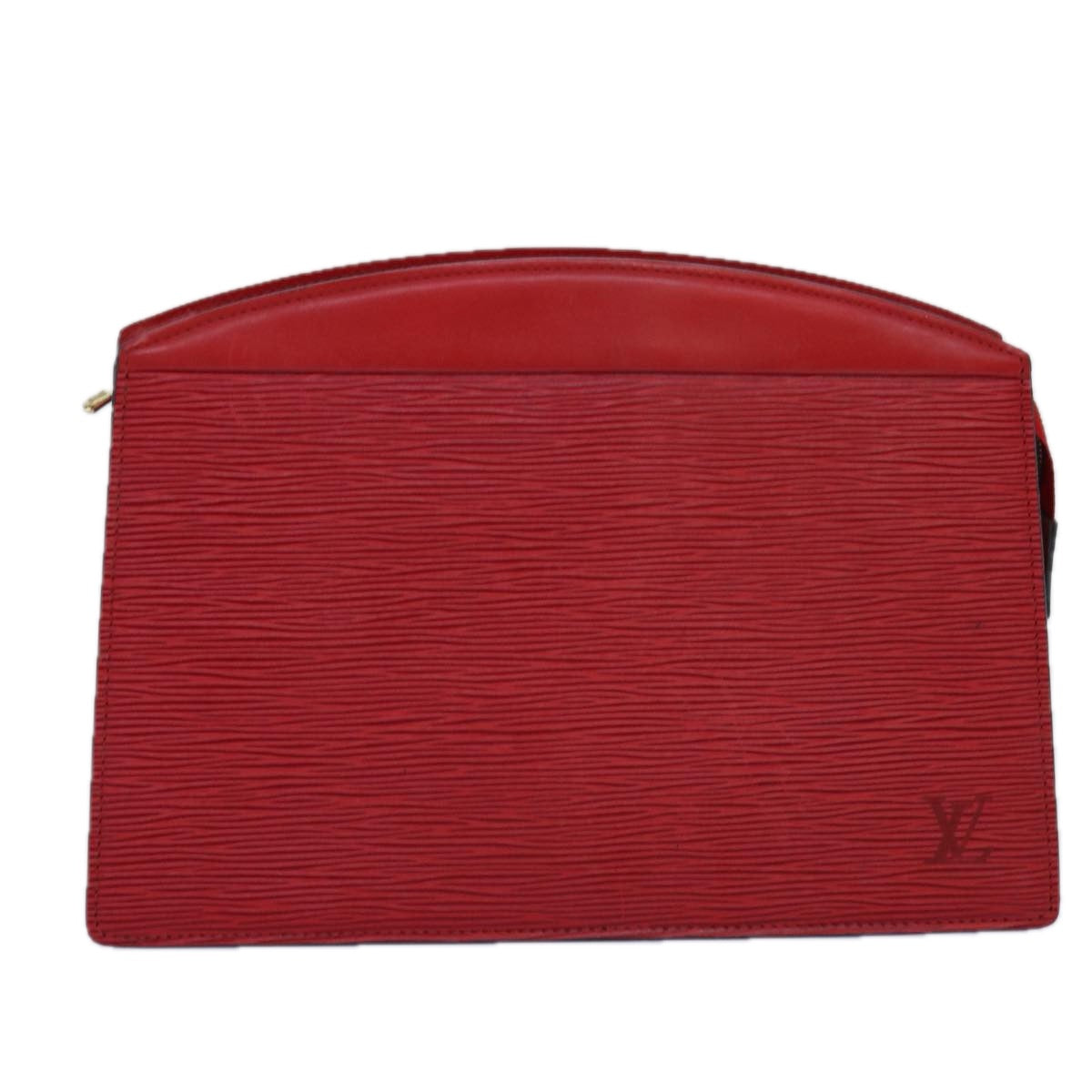 LOUIS VUITTON Epi Trousse Crete Clutch Bag Red M48407 LV Auth 77264