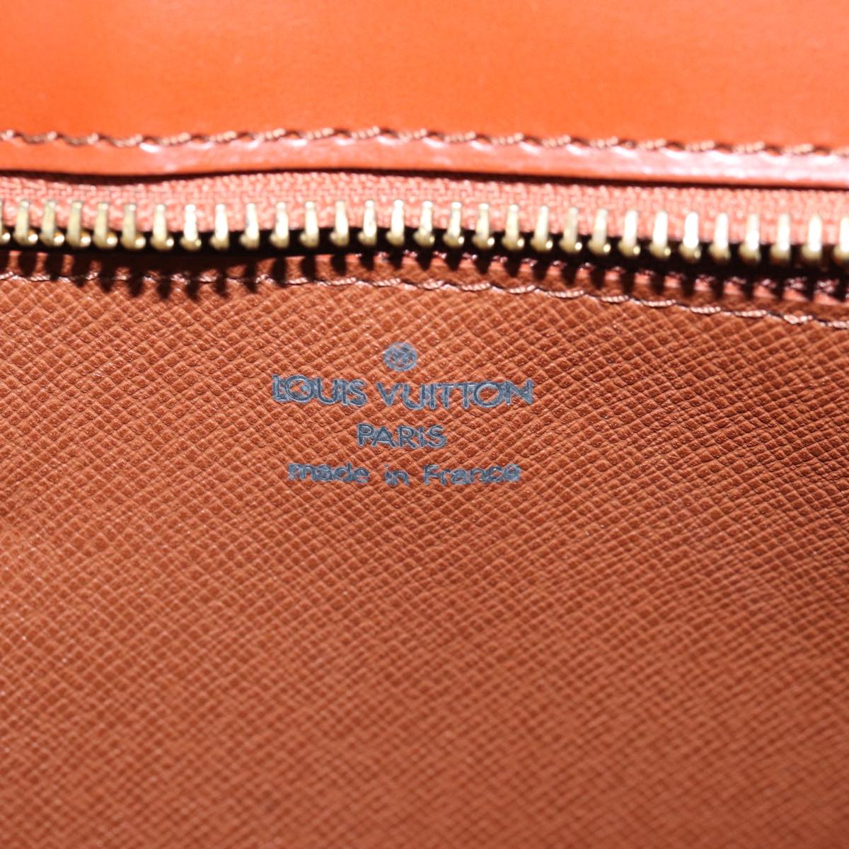 LOUIS VUITTON Epi Angian Clutch Bag Brown M52113 LV Auth 77265