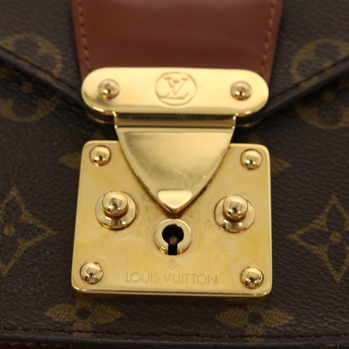 LOUIS VUITTON Monogram Monceau 26 Shoulder Bag M51187 LV Auth 77273