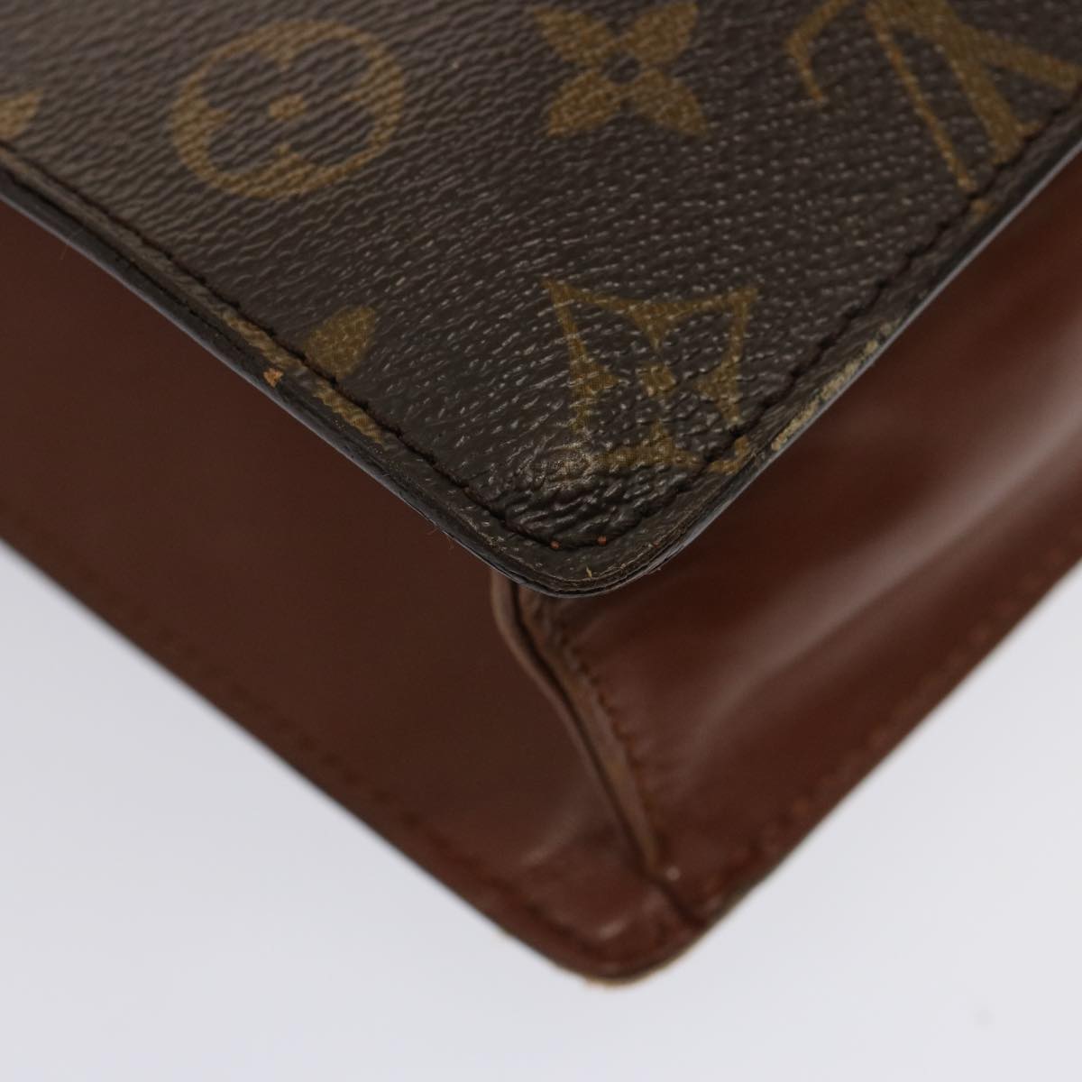 LOUIS VUITTON Monogram Monceau 28 Hand Bag 2way M51185 LV Auth 77274