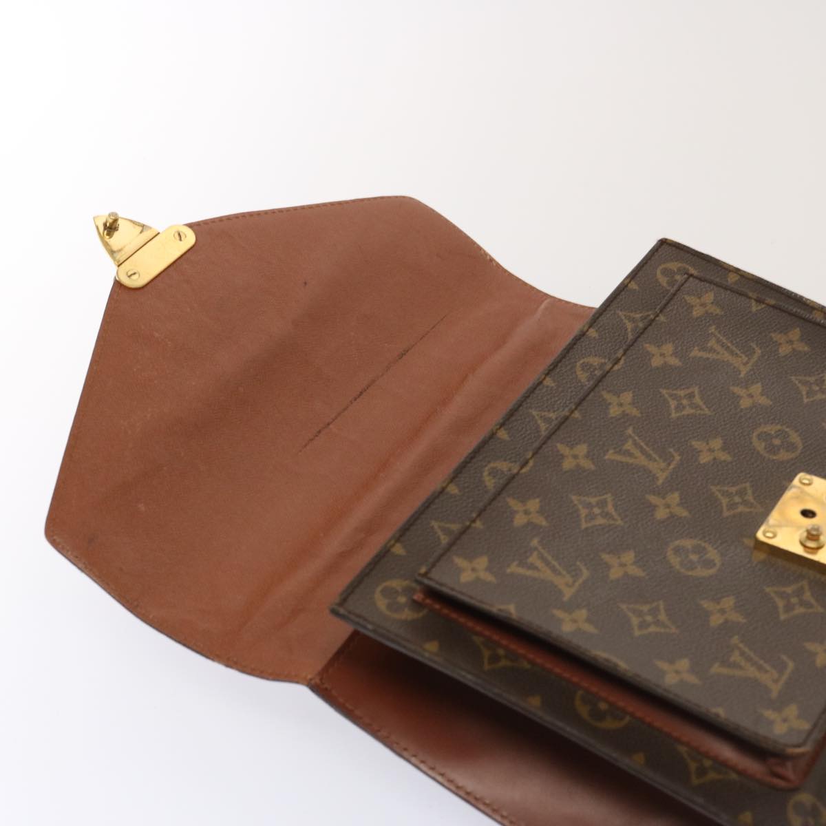 LOUIS VUITTON Monogram Monceau 28 Hand Bag 2way M51185 LV Auth 77274