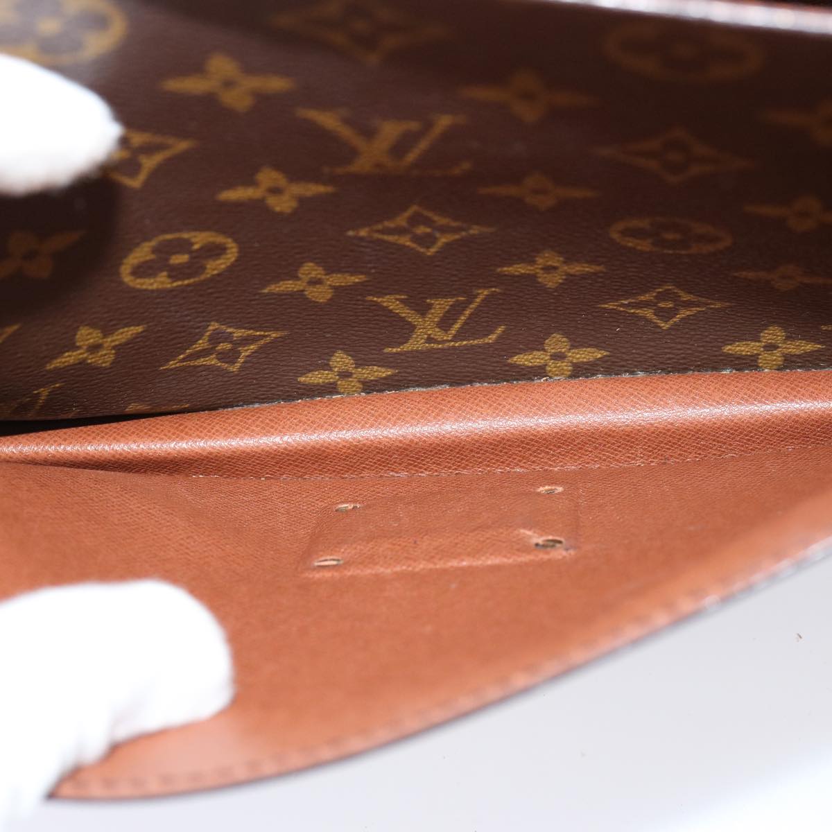 LOUIS VUITTON Monogram Monceau 28 Hand Bag 2way M51185 LV Auth 77274