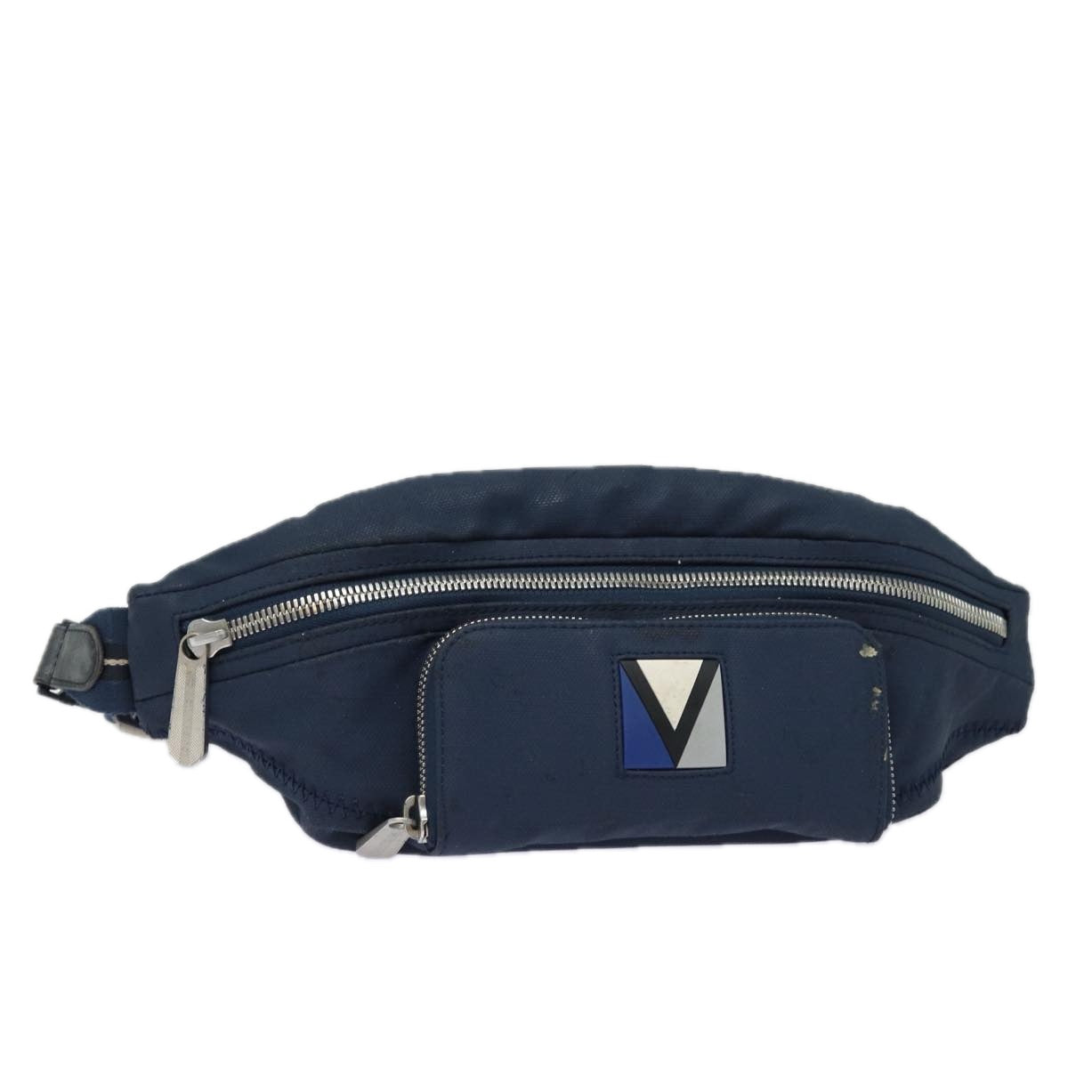 LOUIS VUITTON LV Cup Mizenu Waist Bag Navy M80706 LV Auth 77276