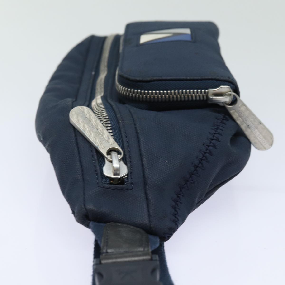 LOUIS VUITTON LV Cup Mizenu Waist Bag Navy M80706 LV Auth 77276