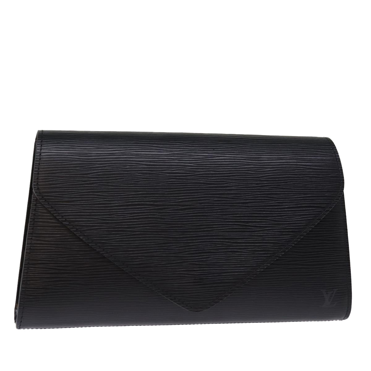 LOUIS VUITTON Epi Art Deco Clutch Bag Black M52632 LV Auth 77277