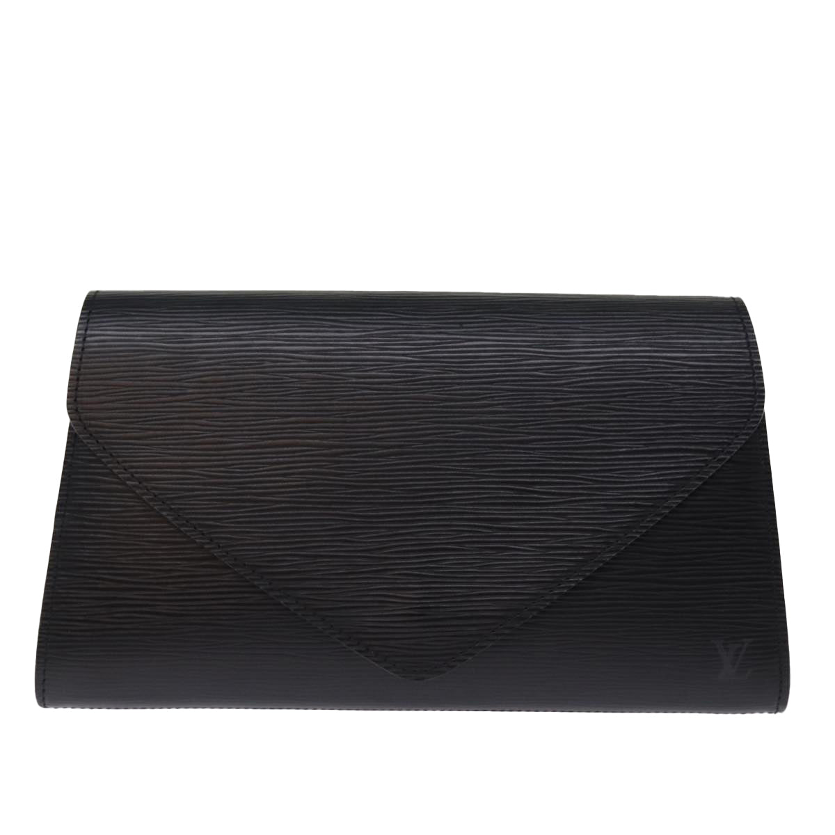 LOUIS VUITTON Epi Art Deco Clutch Bag Black M52632 LV Auth 77277