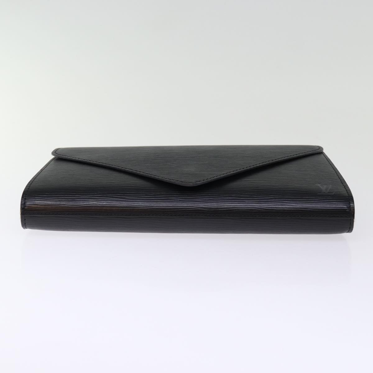 LOUIS VUITTON Epi Art Deco Clutch Bag Black M52632 LV Auth 77277