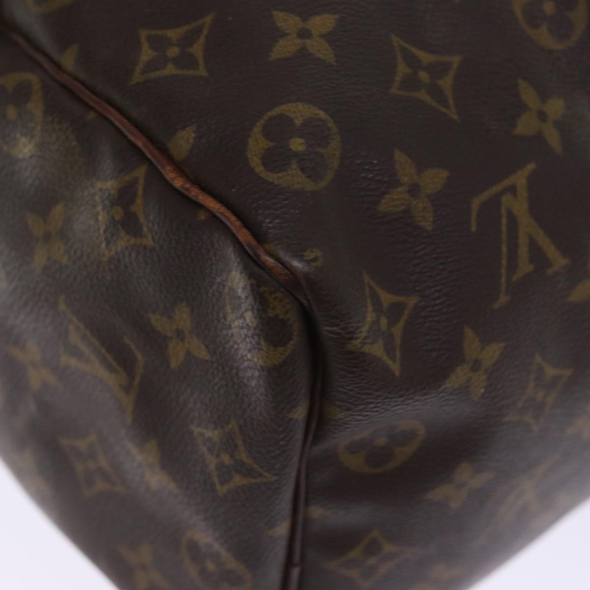 LOUIS VUITTON Monogram Speedy 35 Hand Bag M41524 LV Auth 77285