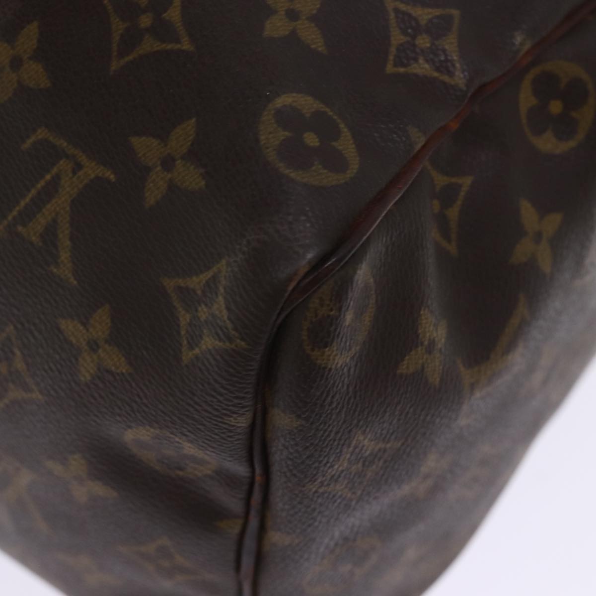 LOUIS VUITTON Monogram Speedy 35 Hand Bag M41524 LV Auth 77285