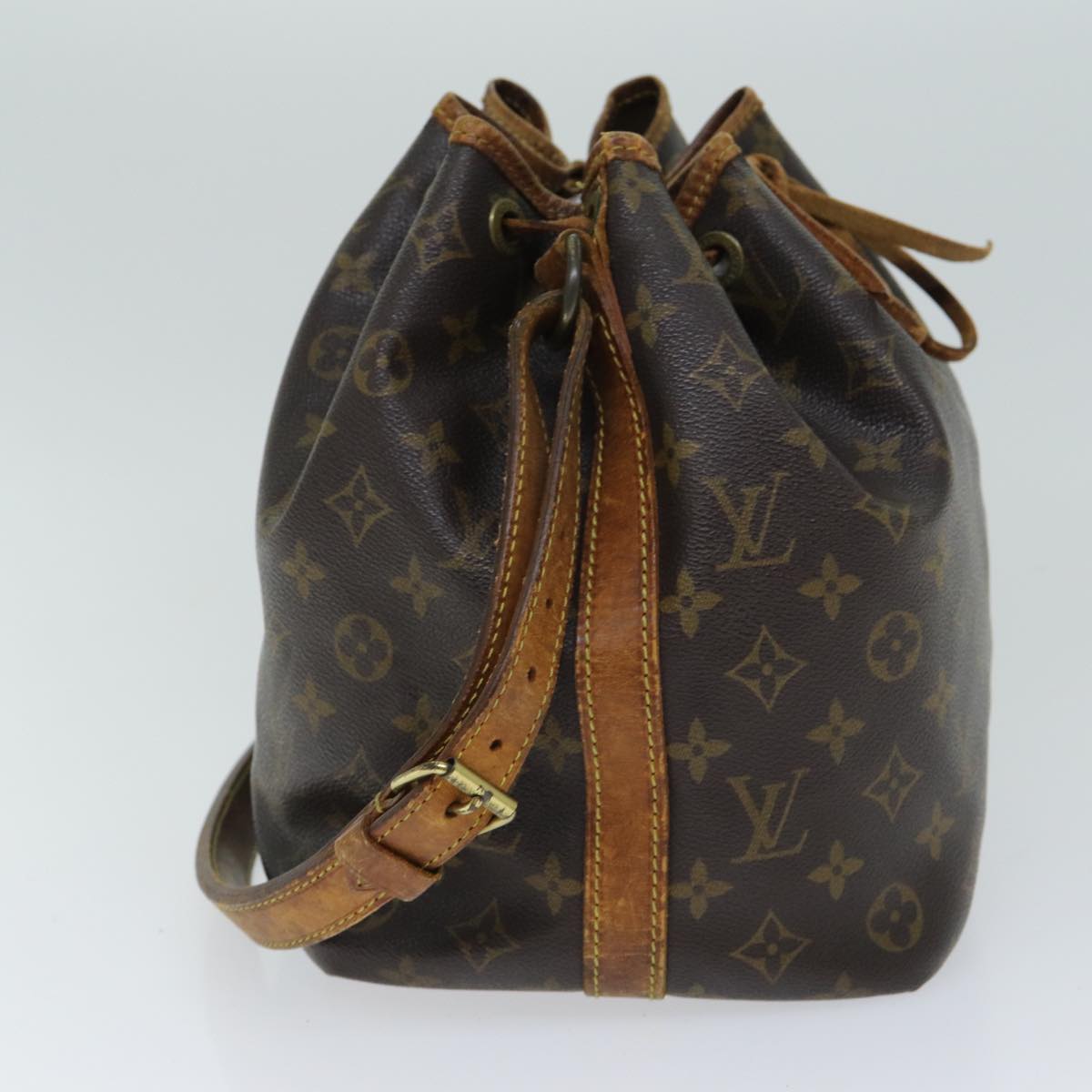 LOUIS VUITTON Monogram Petit Noe Shoulder Bag M42226 LV Auth 77293