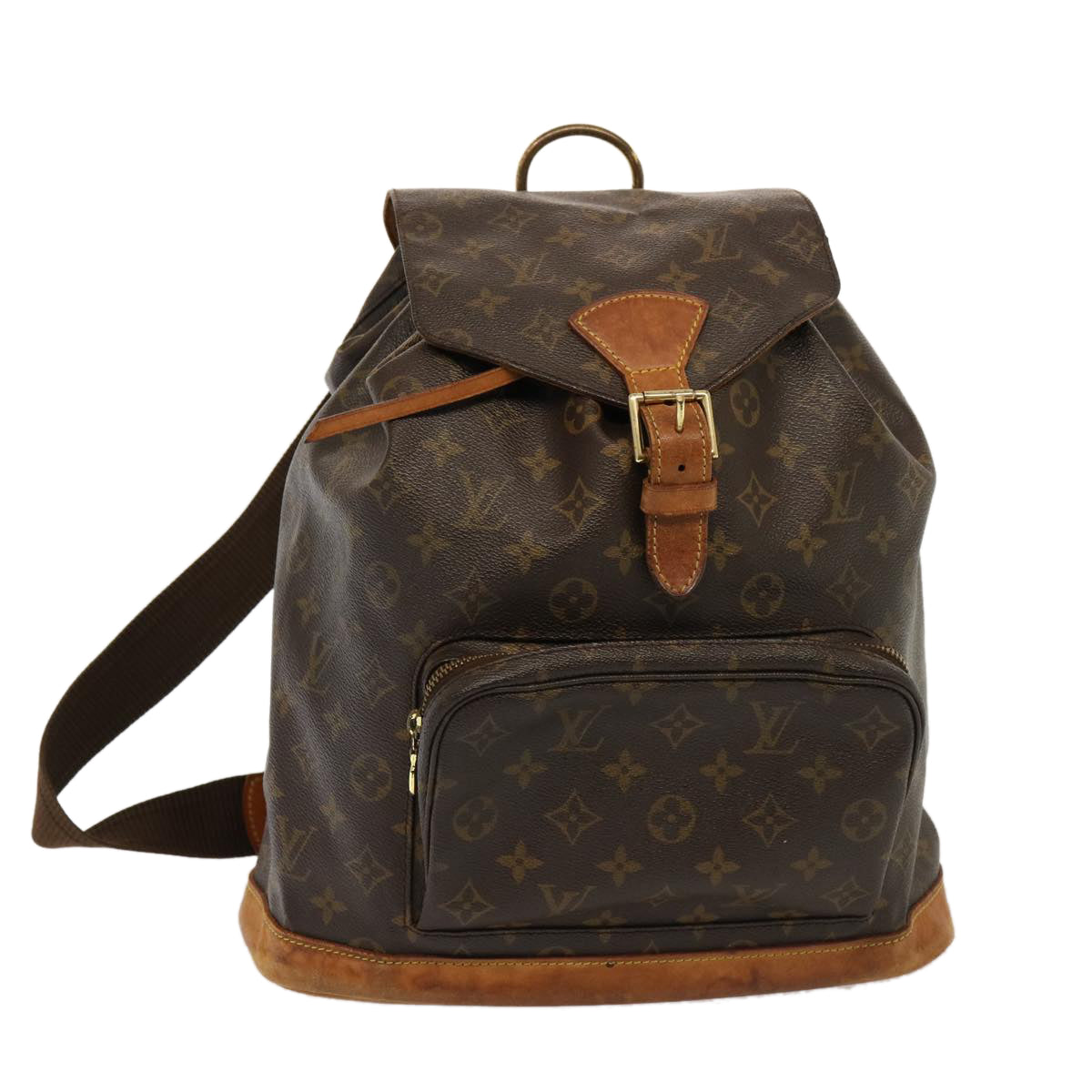 LOUIS VUITTON Monogram Montsouris GM Backpack M51135 LV Auth 77297