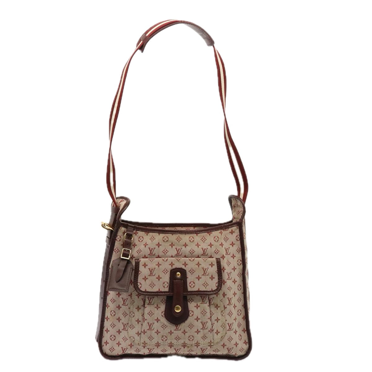 LOUIS VUITTON Monogram Mini Besace Mary Kate Bag Red M92321 LV Auth 77299