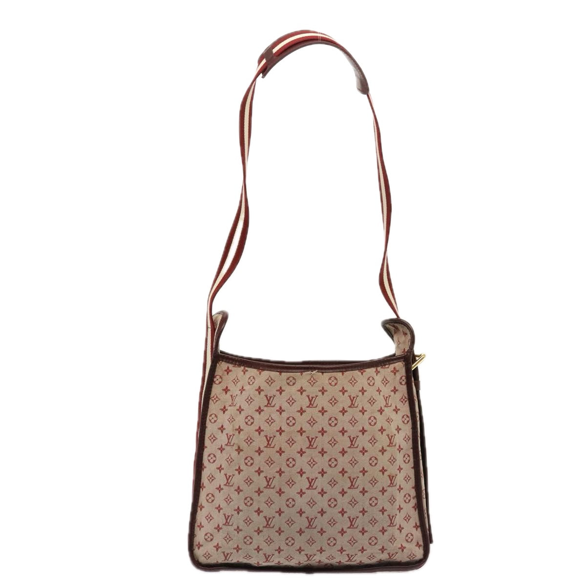 LOUIS VUITTON Monogram Mini Besace Mary Kate Bag Red M92321 LV Auth 77299