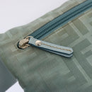 FENDI Zucca Canvas Waist bag Light Blue Auth 77335-18