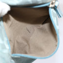 FENDI Zucca Canvas Waist bag Light Blue Auth 77335-22