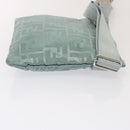 FENDI Zucca Canvas Waist bag Light Blue Auth 77335-4