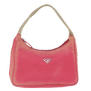 PRADA Hand Bag Nylon Pink Auth 77341-1