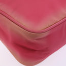 PRADA Hand Bag Nylon Pink Auth 77341-15