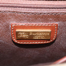 Burberrys Nova Check Hand Bag PVC 2way Beige Auth 77376-18