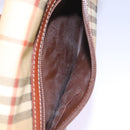 Burberrys Nova Check Hand Bag PVC 2way Beige Auth 77376-27