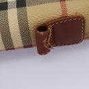 Burberry Nova Check Handtasche PVC 2-Wege Beige Auth 77376-7