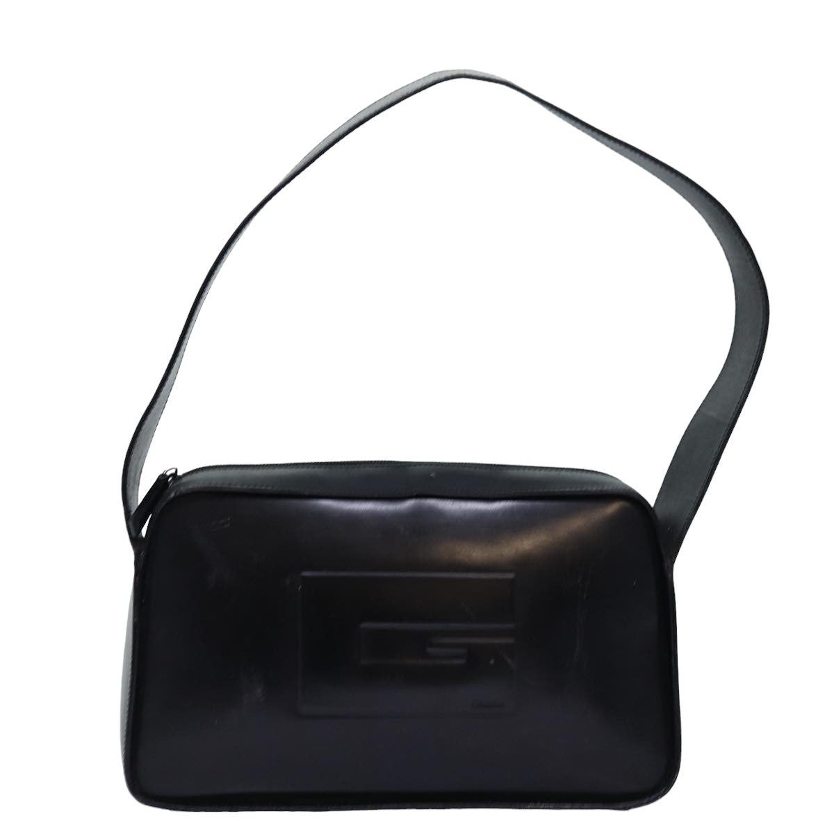 GUCCI Shoulder Bag Leather Black 001 3031 Auth 77398