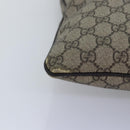 GUCCI GG Supreme Shoulder Bag PVC Leather Beige 201446 Auth 77399-9