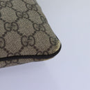 GUCCI GG Supreme Shoulder Bag PVC Leather Beige 201446 Auth 77399-16