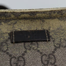 GUCCI GG Supreme Shoulder Bag PVC Leather Beige 201446 Auth 77399-10