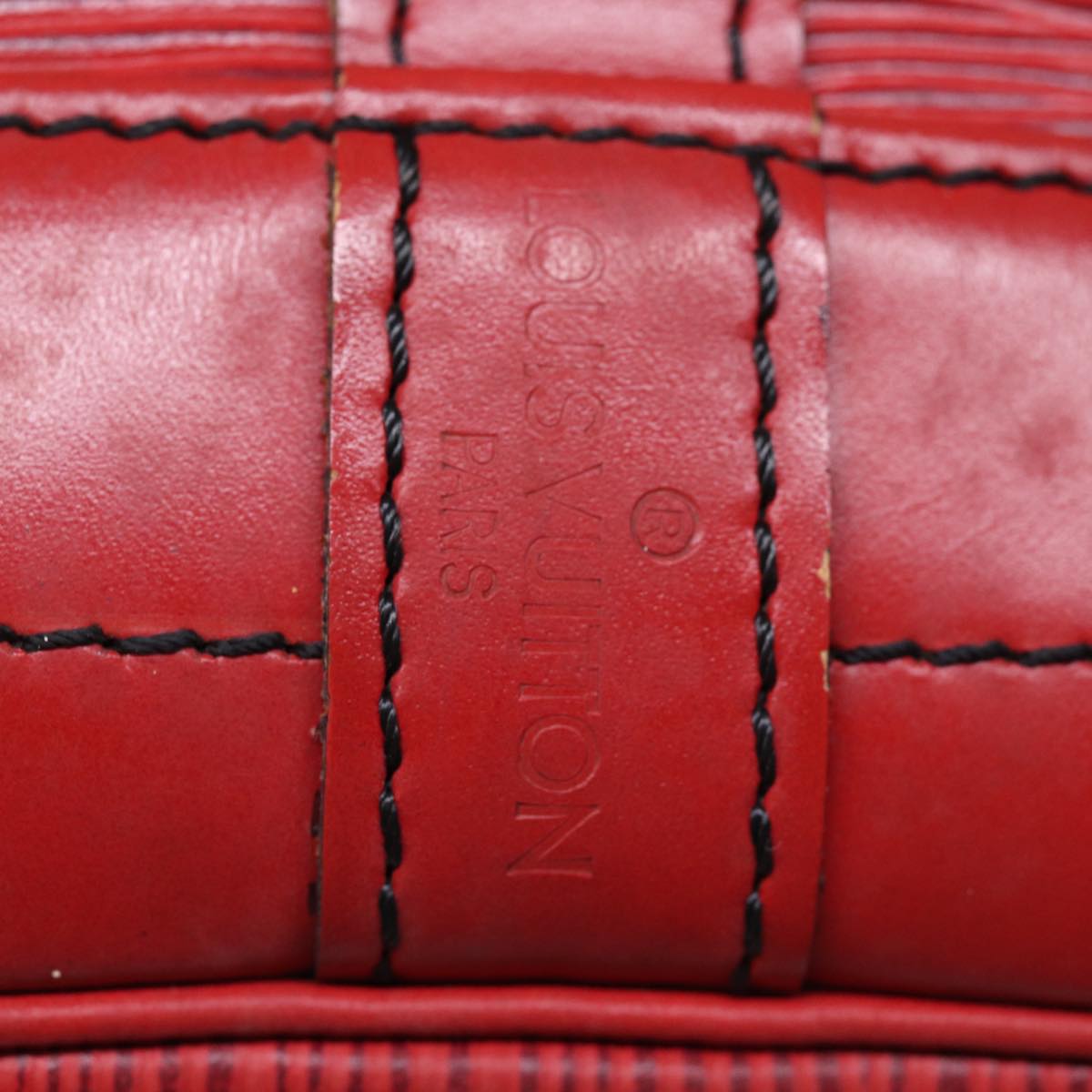 LOUIS VUITTON Epi Noe Shoulder Bag Red M44007 LV Auth 77412