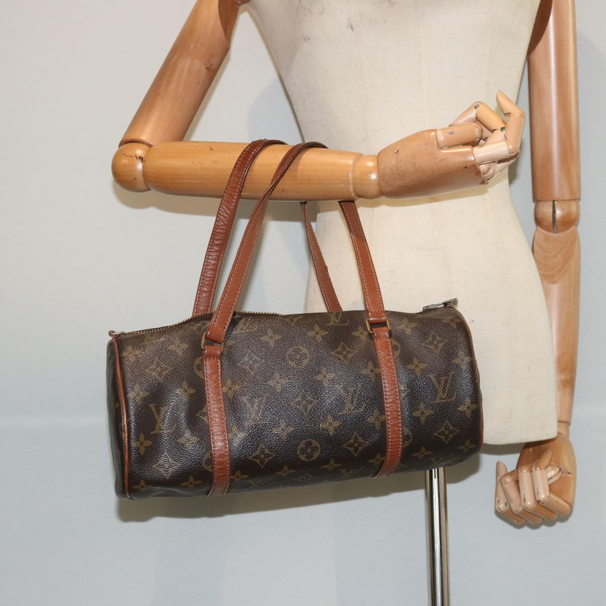 LOUIS VUITTON Monogram Papillon 30 Hand Bag M51385 LV Auth 77417