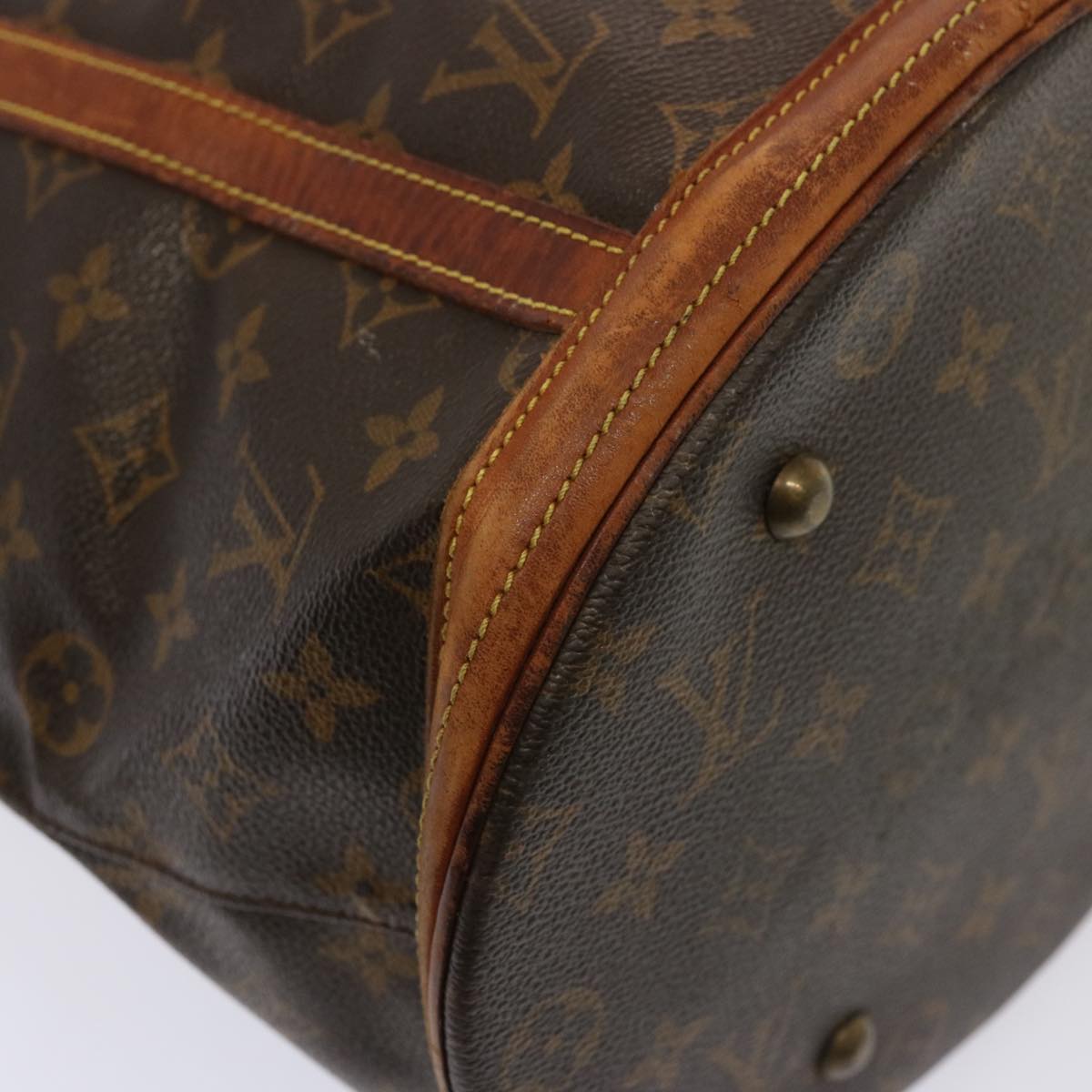 LOUIS VUITTON Monogram Bucket GM Shoulder Bag M42236 LV Auth 77428