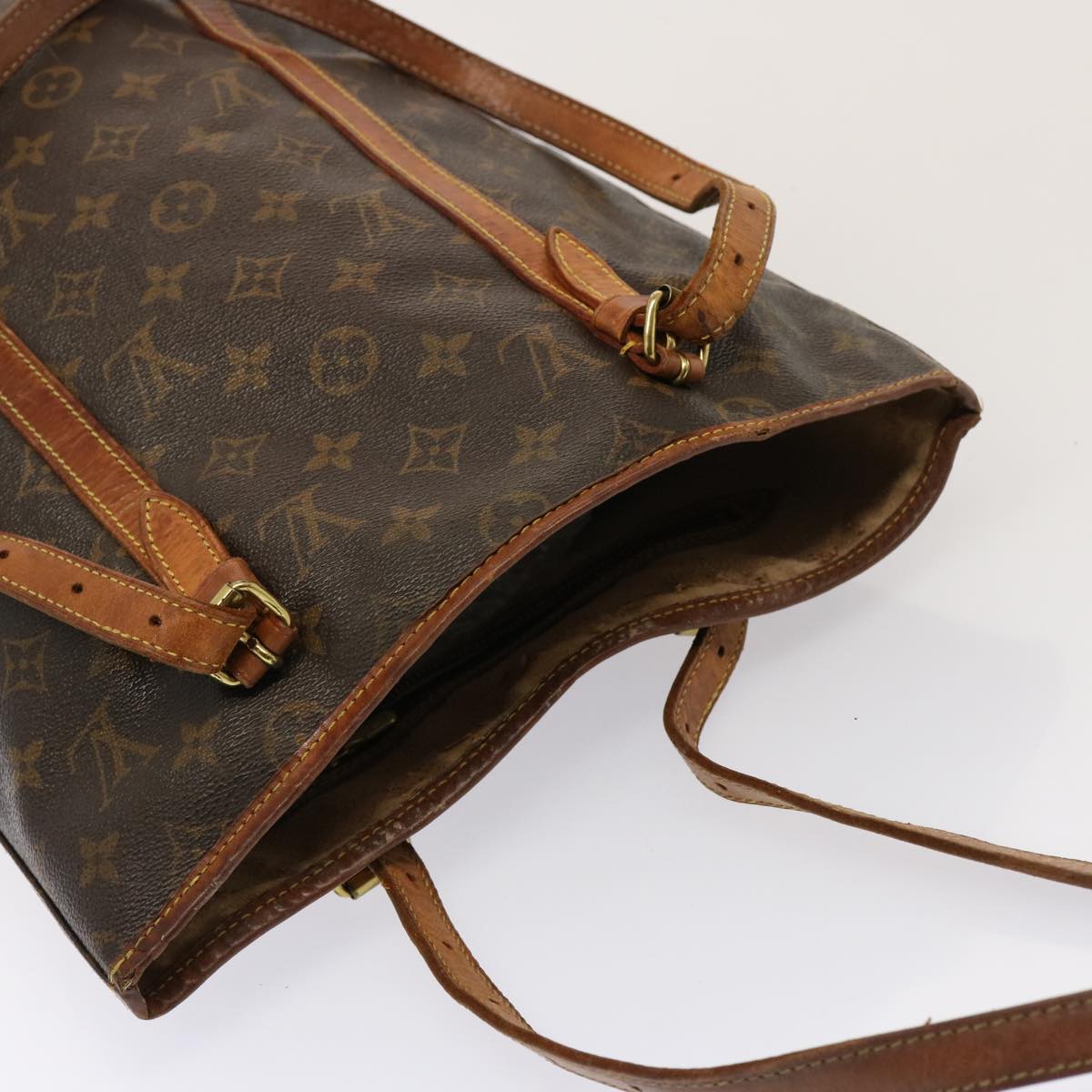 LOUIS VUITTON Monogram Bucket GM Shoulder Bag M42236 LV Auth 77428