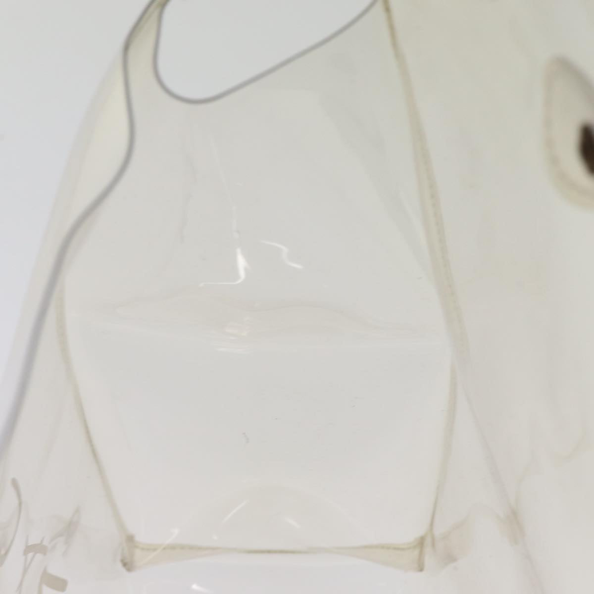 HERMES Vinyl Kelly Hand Bag Vinyl Clear Auth 77430