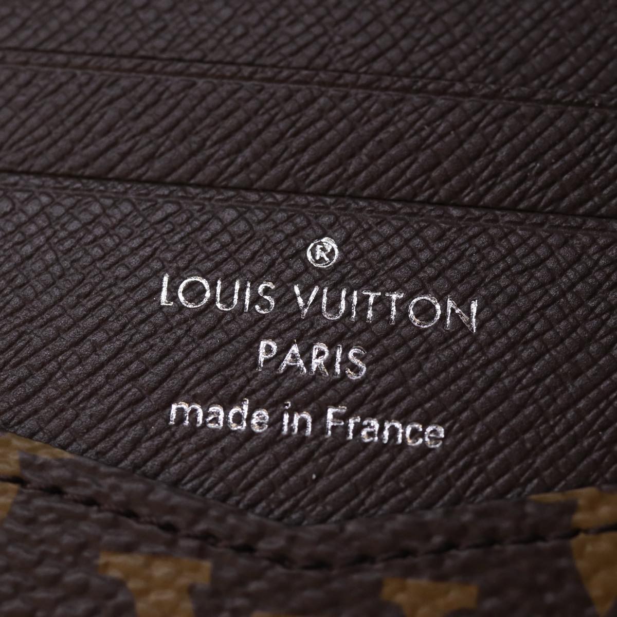 LOUIS VUITTON Monogram Portefeuille Slender Billfold Blue M82798 LV Auth 77435S