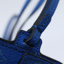 LOUIS VUITTON Monogram Pockets On Strap Card Case Blue M83154 LV Auth 77437SA-9